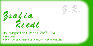 zsofia riedl business card